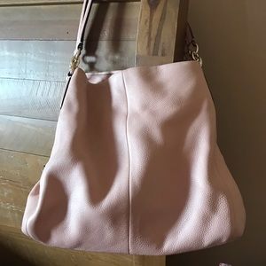 Blush pink soft Coach bag